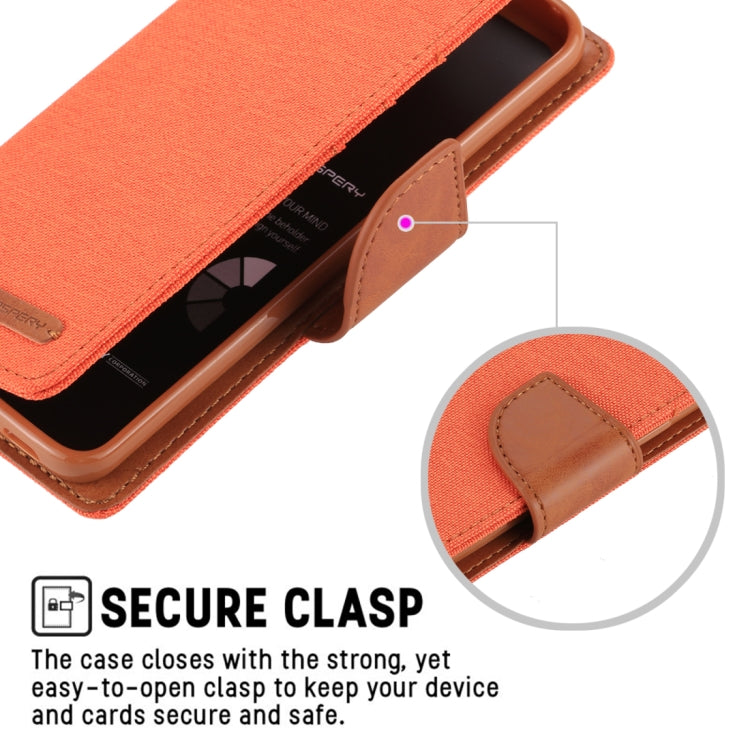 GOOSPERY CANVAS DIARY for Galaxy S9+ Canvas Texture Horizontal Flip Leather Case with Holder & Card Slots & Wallet