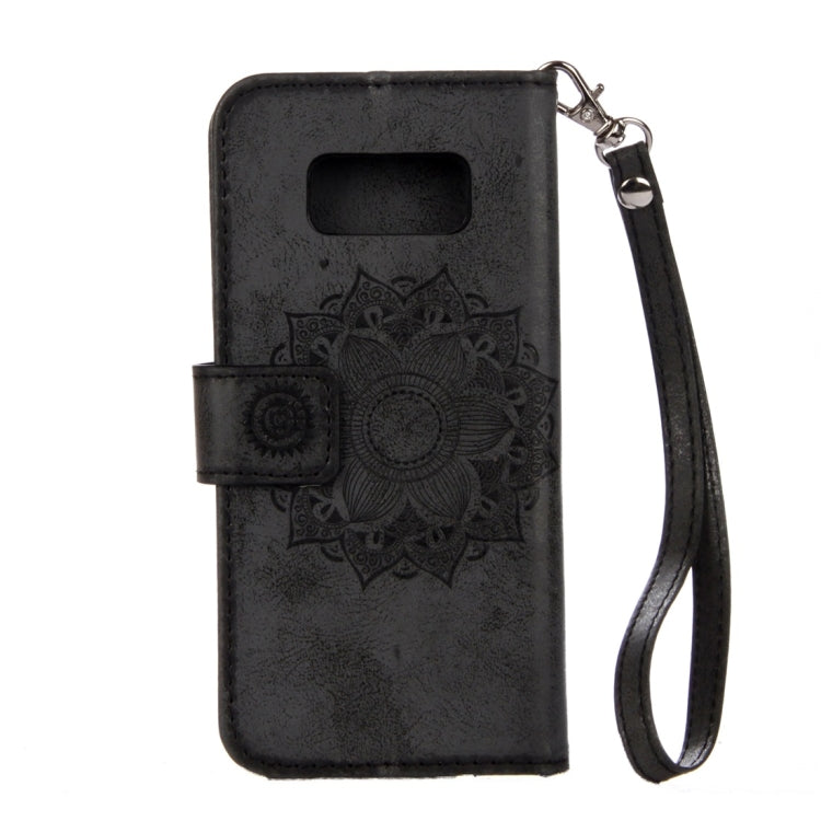 For Galaxy S8+ / G955 Mandragora Pattern Diamond Encrusted Horizontal Flip Leather Case with Card Slot & Holder & Wallet & Lanyard