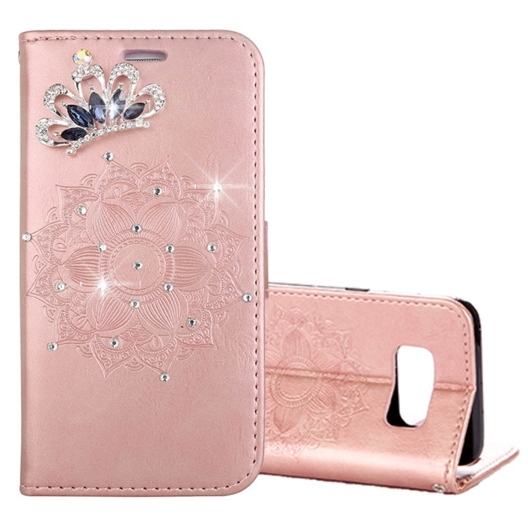 For Galaxy S8+ / G955 Mandragora Pattern Diamond Encrusted Horizontal Flip Leather Case with Card Slot & Holder & Wallet & Lanyard