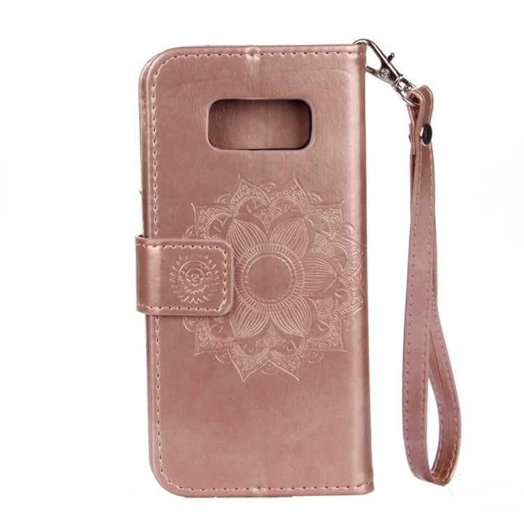 For Galaxy S8+ / G955 Mandragora Pattern Diamond Encrusted Horizontal Flip Leather Case with Card Slot & Holder & Wallet & Lanyard