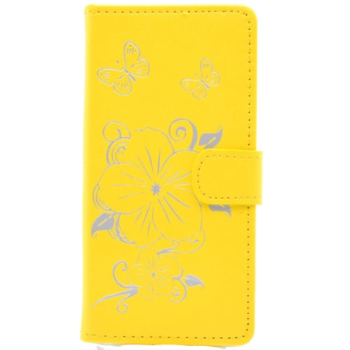 For Galaxy Note 7 / N930 Bronzing Butterfly Pattern Horizontal Flip PU Leather Case with Holder & Card Slots & Wallet