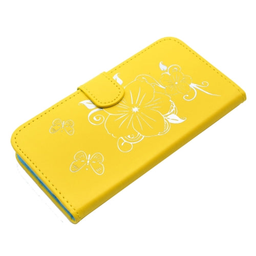 For Galaxy Note 7 / N930 Bronzing Butterfly Pattern Horizontal Flip PU Leather Case with Holder & Card Slots & Wallet