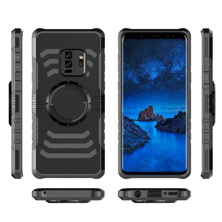 For Galaxy S9+ Detachable Dropproof Protective Back Cover Case with Sport Armband
