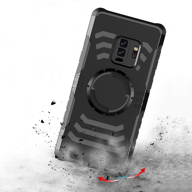 For Galaxy S9+ Detachable Dropproof Protective Back Cover Case with Sport Armband
