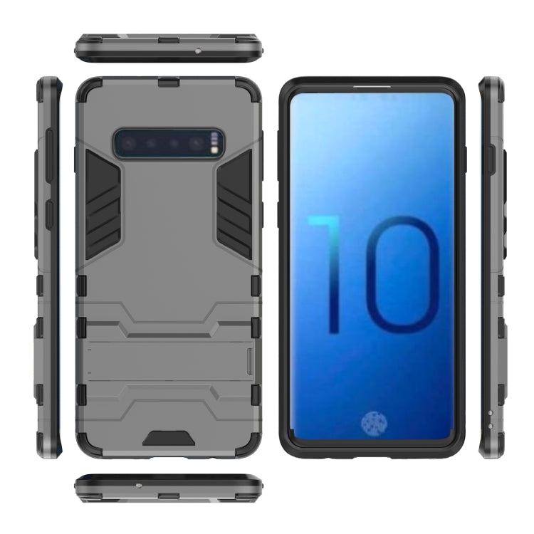 Shockproof PC + TPU Case for Galaxy S10, with Holder