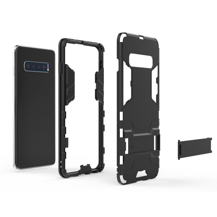 Shockproof PC + TPU Case for Galaxy S10, with Holder