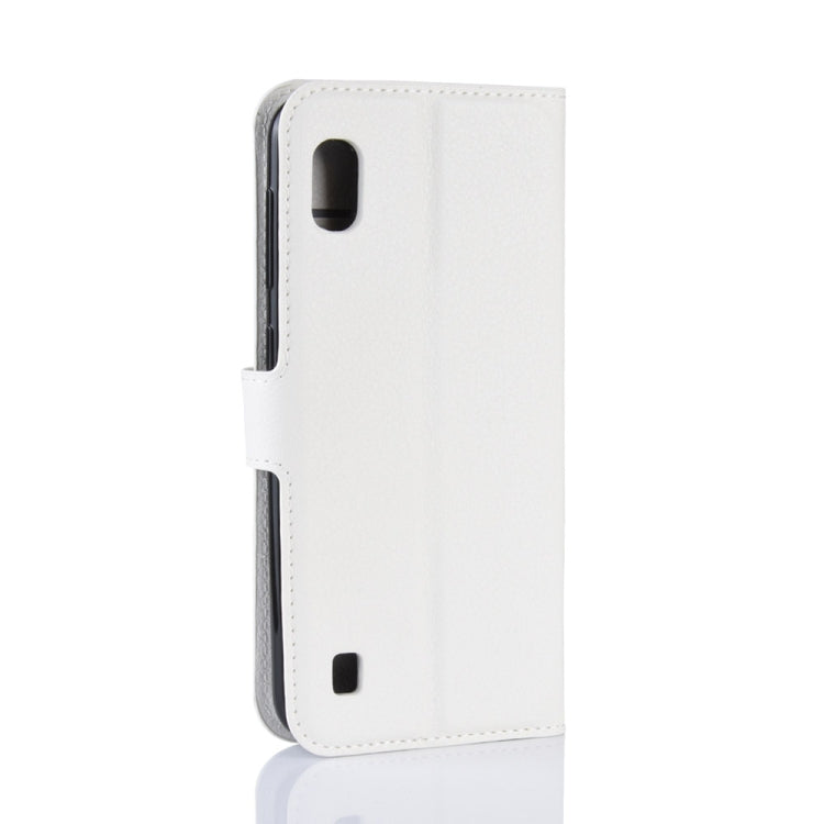 Litchi Texture Horizontal Flip Leather Case for Galaxy A10, with Wallet & Holder & Card Slots