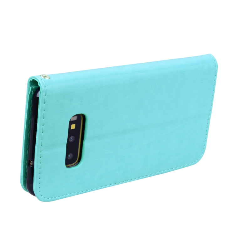 Rose Embossed Horizontal Flip PU Leather Case for Galaxy S10e, with Holder & Card Slots & Wallet