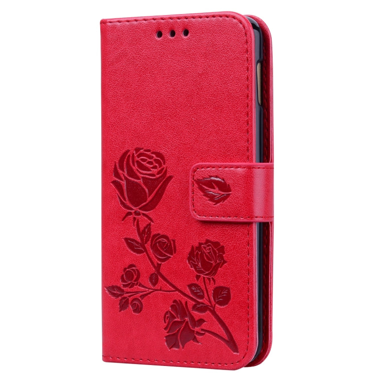 Rose Embossed Horizontal Flip PU Leather Case for Galaxy S10e, with Holder & Card Slots & Wallet
