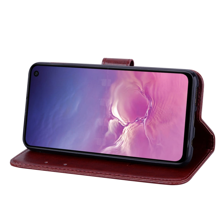 Rose Embossed Horizontal Flip PU Leather Case for Galaxy S10e, with Holder & Card Slots & Wallet