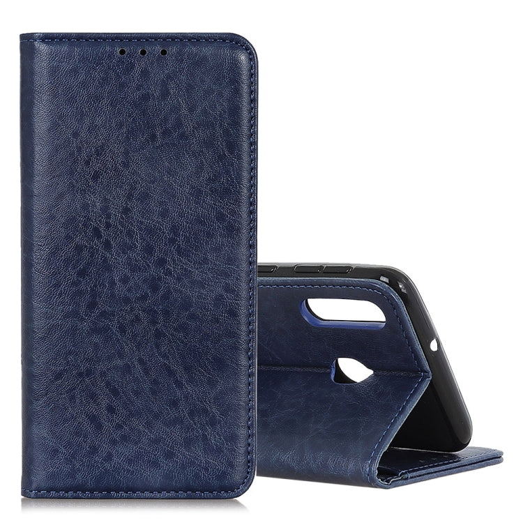 Magnetic Retro Crazy Horse Texture Horizontal Flip Leather Case for Galaxy A30, with Holder & Card Slots & Photo Frame