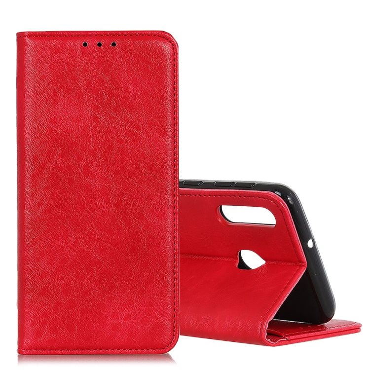 Magnetic Retro Crazy Horse Texture Horizontal Flip Leather Case for Galaxy A30, with Holder & Card Slots & Photo Frame