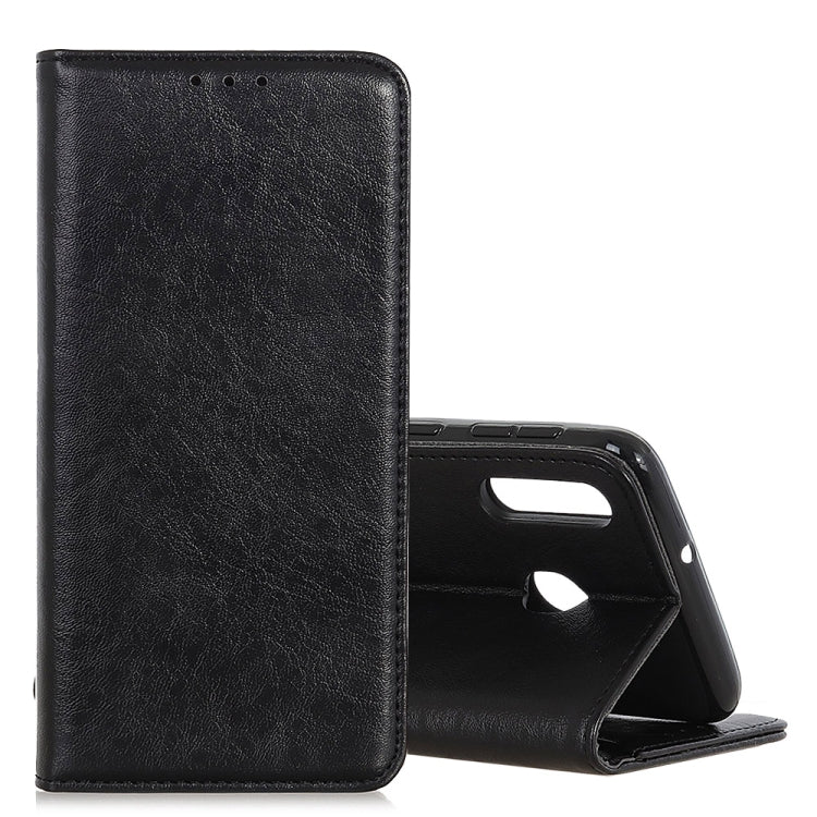 Magnetic Retro Crazy Horse Texture Horizontal Flip Leather Case for Galaxy M20, with Holder & Card Slots & Photo Frame