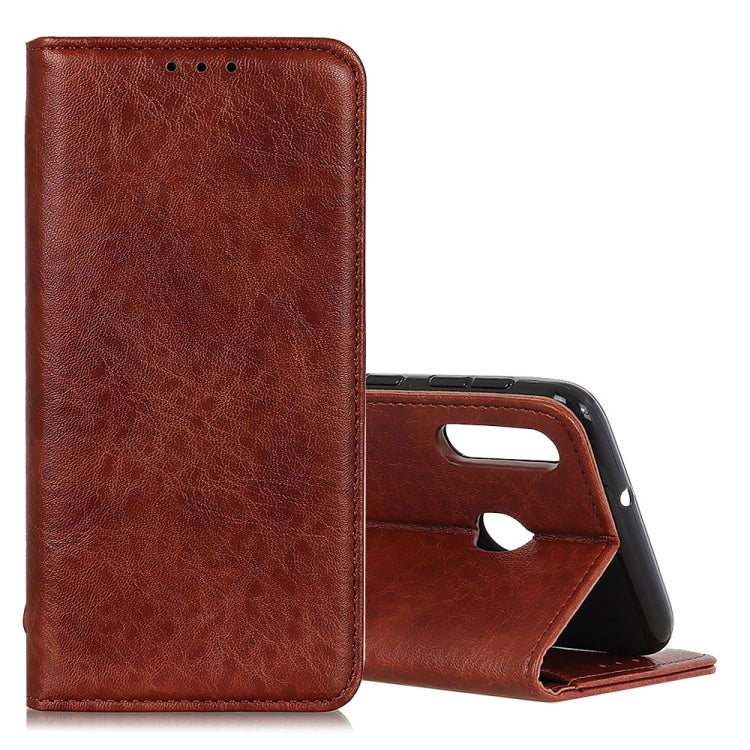 Magnetic Retro Crazy Horse Texture Horizontal Flip Leather Case for Galaxy M30, with Holder & Card Slots & Photo Frame