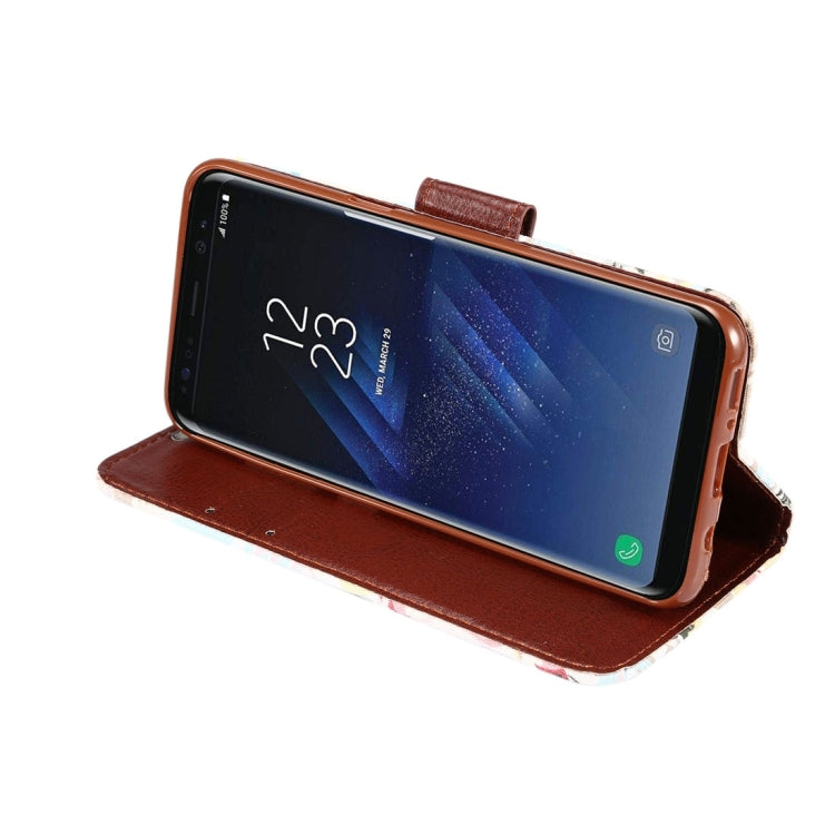 Dibase For Galaxy S8 Cotton Print Texture Horizontal Flip Leather Case with Holder & Card Slots