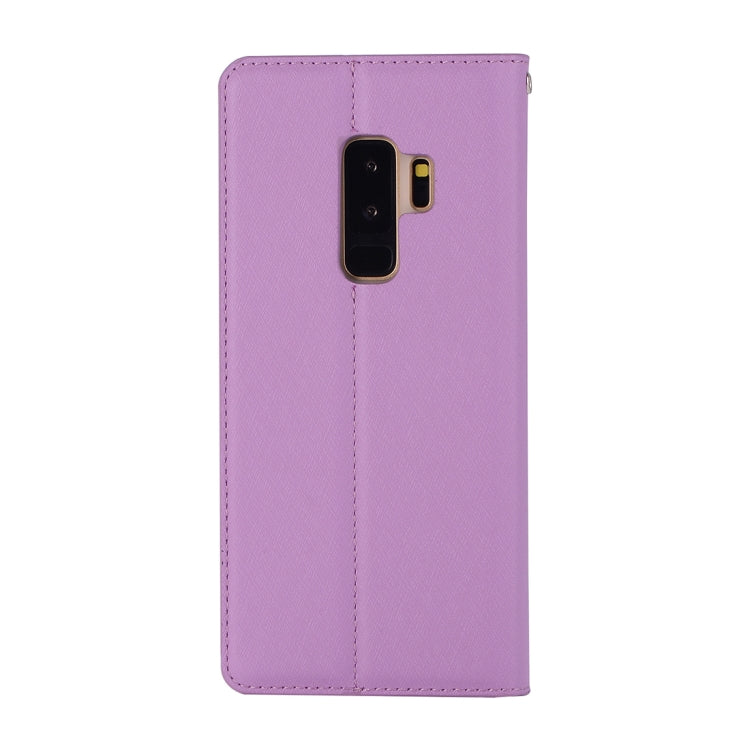 For Galaxy S9+ Silk Texture Horizontal Flip Leather Case with Holder & Card slots & Wallet & Photo Frame