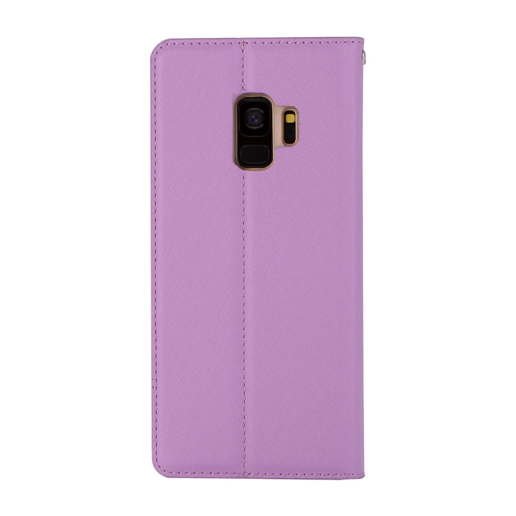 For Galaxy S9 Silk Texture Horizontal Flip Leather Case with Holder & Card slots & Wallet & Photo Frame