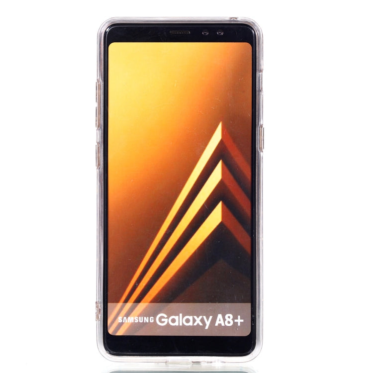 For Galaxy A8+ (2018) Glitter Powder Soft TPU Protective Case