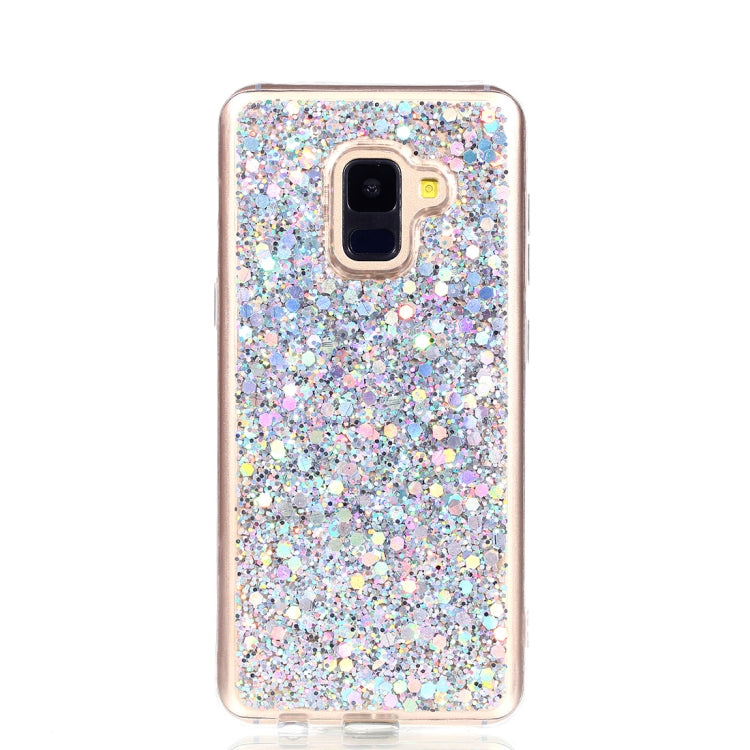 For Galaxy A8 (2018) Glitter Powder Soft TPU Protective Case