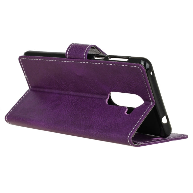 For Galaxy S9+ Retro Crazy Horse Texture with Absorption Horizontal Flip Leather Case with Holder & Card Slots & Wallet & Photo Frame