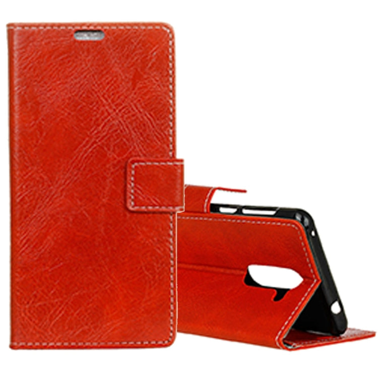 For Galaxy S9+ Retro Crazy Horse Texture with Absorption Horizontal Flip Leather Case with Holder & Card Slots & Wallet & Photo Frame
