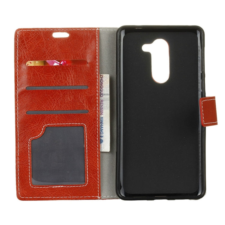 For Galaxy S9+ Retro Crazy Horse Texture with Absorption Horizontal Flip Leather Case with Holder & Card Slots & Wallet & Photo Frame