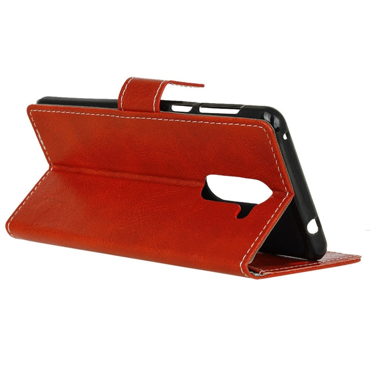 For Galaxy S9+ Retro Crazy Horse Texture with Absorption Horizontal Flip Leather Case with Holder & Card Slots & Wallet & Photo Frame
