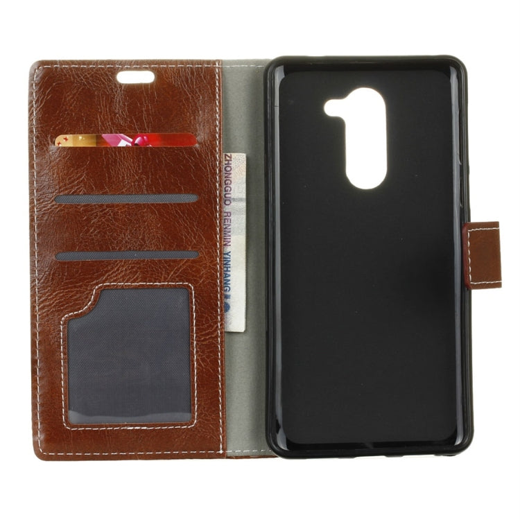 For Galaxy S9+ Retro Crazy Horse Texture with Absorption Horizontal Flip Leather Case with Holder & Card Slots & Wallet & Photo Frame