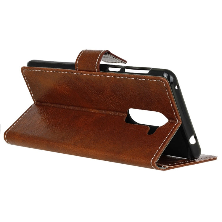 For Galaxy S9+ Retro Crazy Horse Texture with Absorption Horizontal Flip Leather Case with Holder & Card Slots & Wallet & Photo Frame