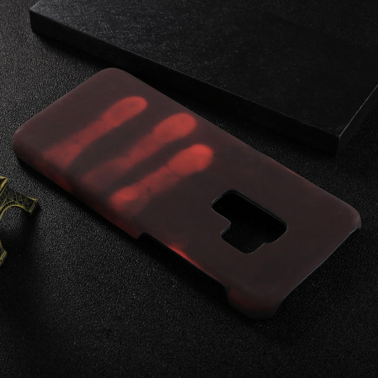 For Galaxy S9+ Paste Skin + PC Thermal Sensor Discoloration Protective Back Cover Case