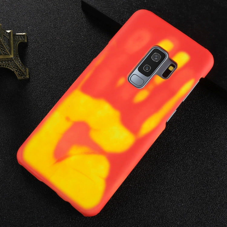 For Galaxy S9+ Paste Skin + PC Thermal Sensor Discoloration Protective Back Cover Case