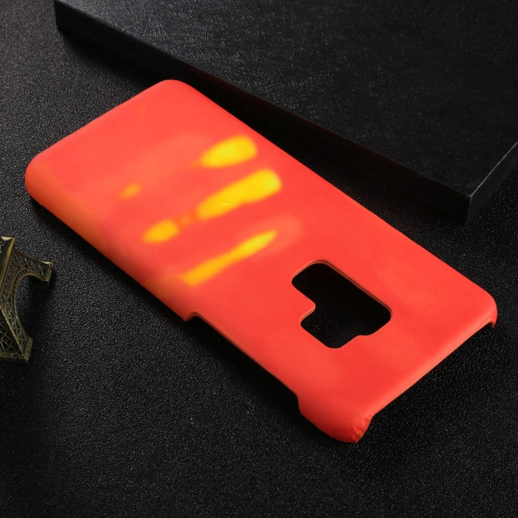 For Galaxy S9+ Paste Skin + PC Thermal Sensor Discoloration Protective Back Cover Case