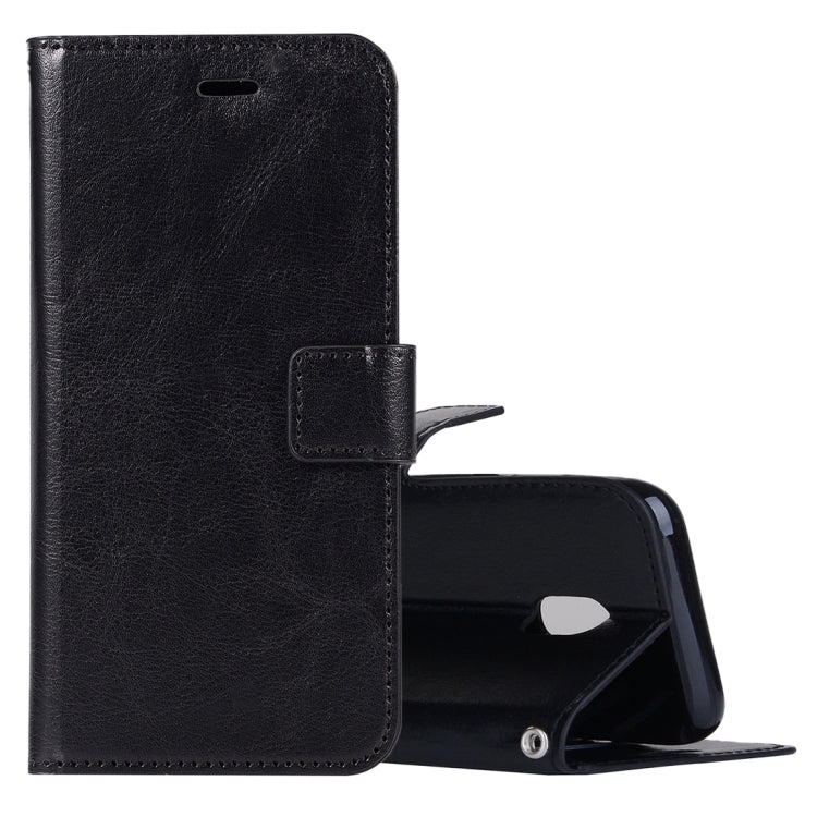 For Galaxy J3 (2017) (EU Version) Crazy Horse Texture Horizontal Flip Leather Case with Holder & Card Slots & Wallet & Photo Frame