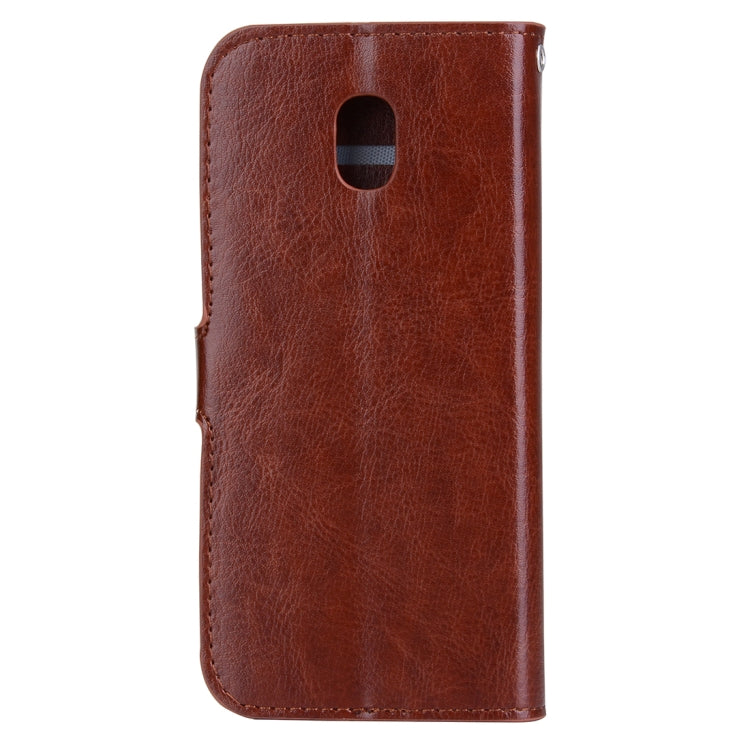 For Galaxy J3 (2017) (EU Version) Crazy Horse Texture Horizontal Flip Leather Case with Holder & Card Slots & Wallet & Photo Frame