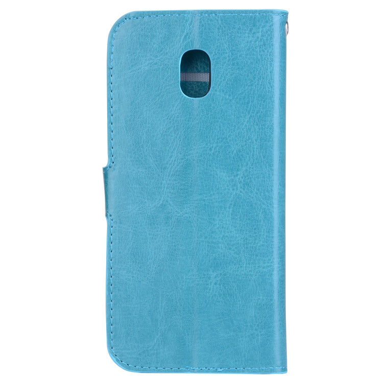 For Galaxy J5 (2017) (EU Version) Crazy Horse Texture Horizontal Flip Leather Case with Holder & Card Slots & Wallet & Photo Frame