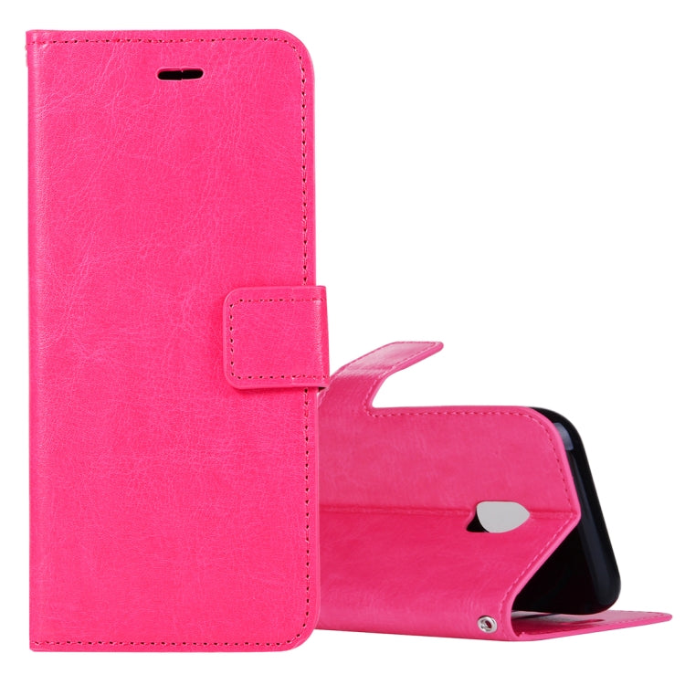 For Galaxy J5 (2017) (EU Version) Crazy Horse Texture Horizontal Flip Leather Case with Holder & Card Slots & Wallet & Photo Frame