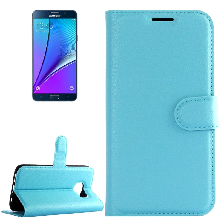For Galaxy Note 5 / N920 Litchi Texture Horizontal Flip Leather Case with Holder & Card Slots & Wallet