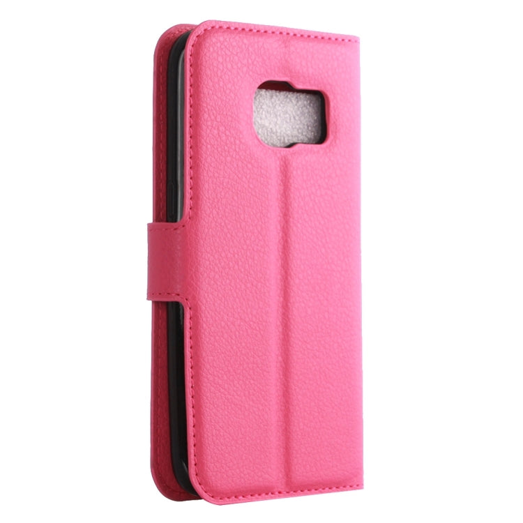 For Galaxy S6 / G920 Litchi Texture Horizontal Flip Leather Case with Holder & Card Slots & Wallet