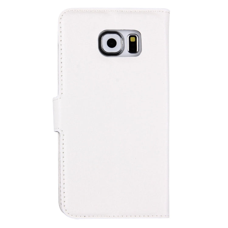 For Galaxy S6 / G920 Litchi Texture Horizontal Flip Leather Case with Holder & Card Slots & Wallet