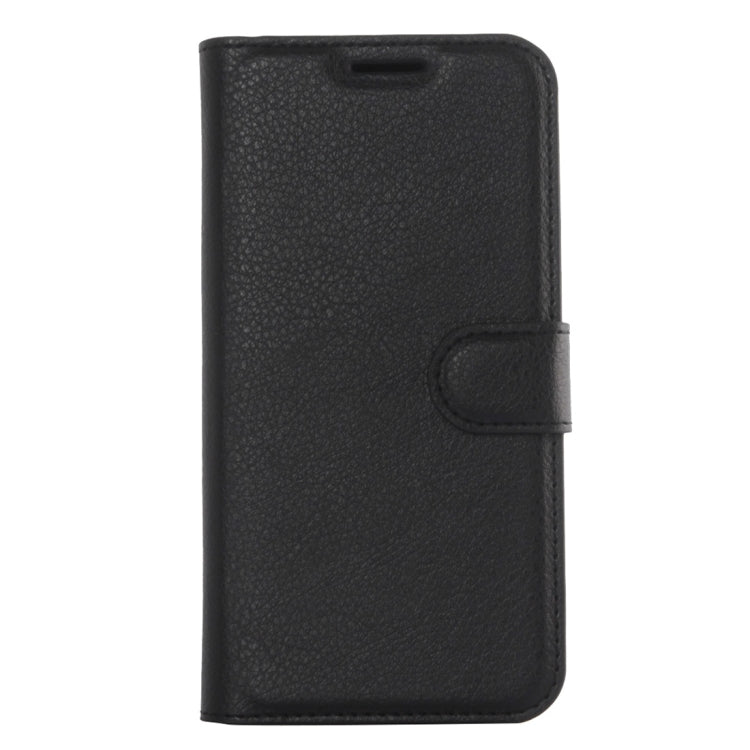 For Galaxy S6 Edge / G925 Litchi Texture Horizontal Flip Leather Case with Holder & Card Slots & Wallet