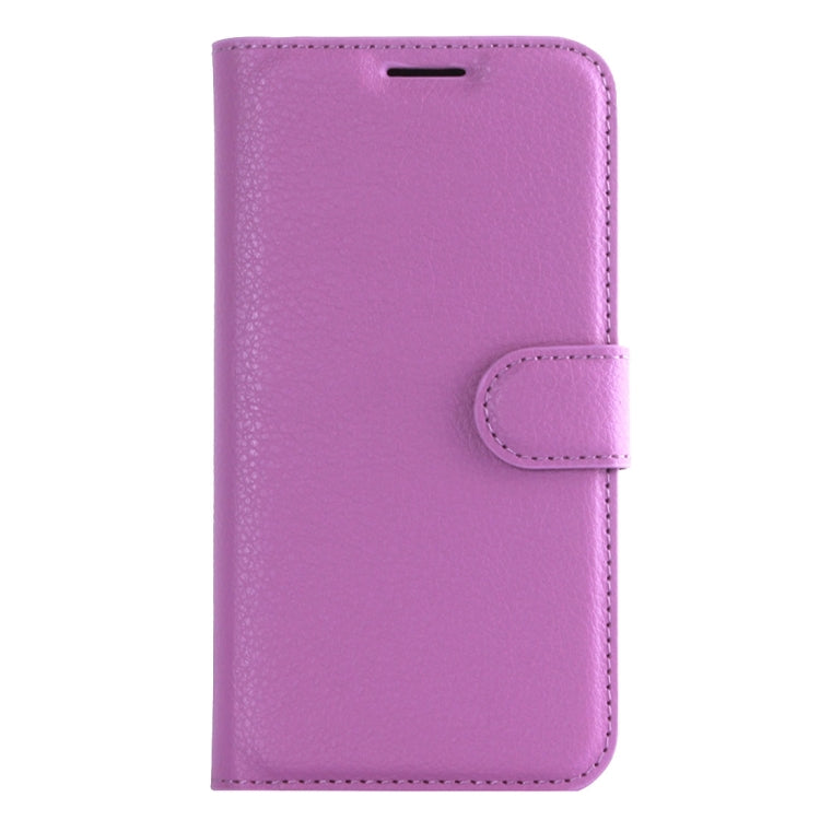 For Galaxy S6 Edge / G925 Litchi Texture Horizontal Flip Leather Case with Holder & Card Slots & Wallet