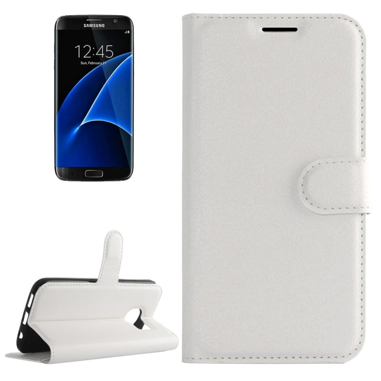 For Galaxy S7 Edge / G935 Litchi Texture Horizontal Flip Leather Case with Holder & Card Slots & Wallet