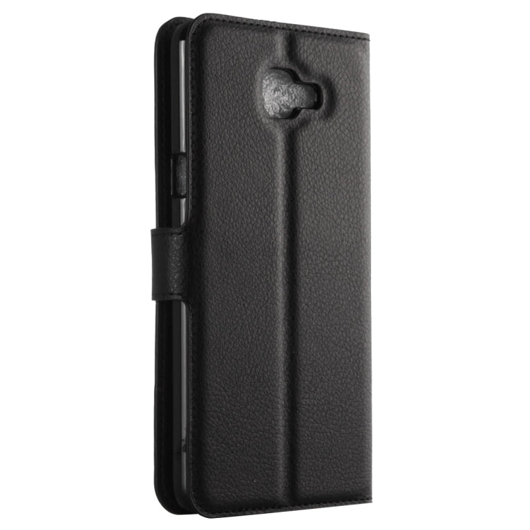 For Galaxy A9 / A900 Litchi Texture Horizontal Flip Leather Case with Holder & Card Slots & Wallet