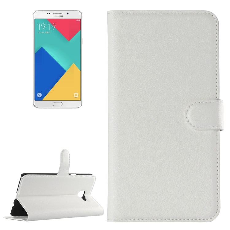For Galaxy A9 / A900 Litchi Texture Horizontal Flip Leather Case with Holder & Card Slots & Wallet