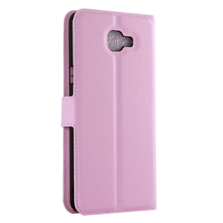 For Galaxy A3 (2016) / A310 Litchi Texture Horizontal Flip Leather Case with Holder & Card Slots & Wallet