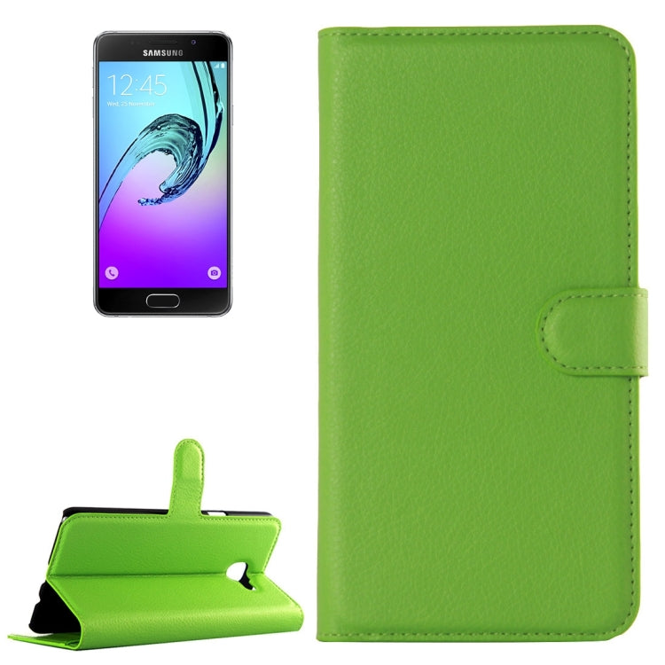 For Galaxy A3 (2016) / A310 Litchi Texture Horizontal Flip Leather Case with Holder & Card Slots & Wallet