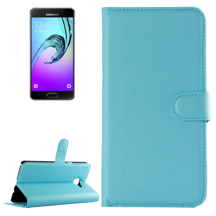 For Galaxy A3 (2016) / A310 Litchi Texture Horizontal Flip Leather Case with Holder & Card Slots & Wallet