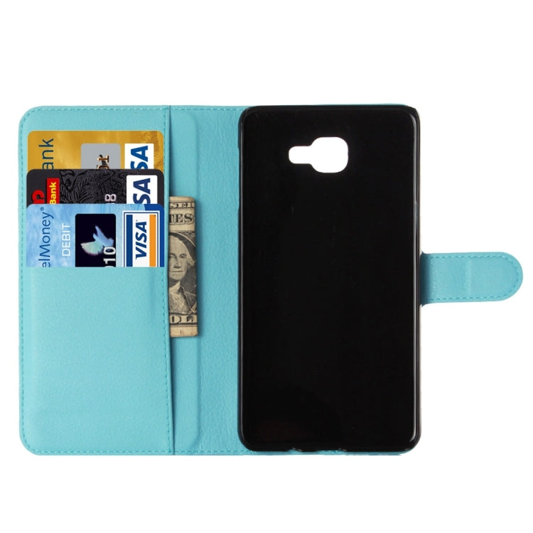For Galaxy A3 (2016) / A310 Litchi Texture Horizontal Flip Leather Case with Holder & Card Slots & Wallet