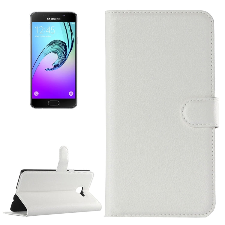 For Galaxy A3 (2016) / A310 Litchi Texture Horizontal Flip Leather Case with Holder & Card Slots & Wallet