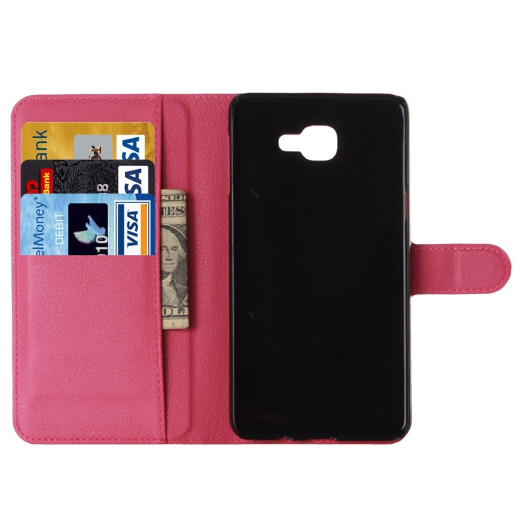 For Galaxy A5 (2016) / A510 Litchi Texture Horizontal Flip Leather Case with Holder & Card Slots & Wallet